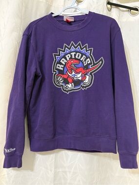Mitchell & Ness Purple Toronto Raptors Crewneck